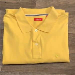 Yellow polo shirt